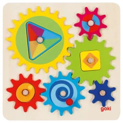 Goki Houten Tandwielenpuzzel, 10st.