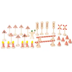 Goki Houten Verkeersbordenset, 29dlg.