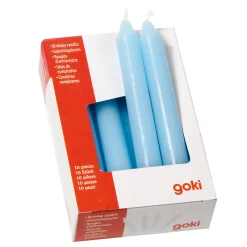 Goki Kaarsjes Blauw, 10st.