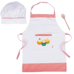 Goki Keuken Kookset Koksmuts en Schort, 3dlg.