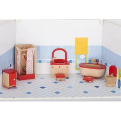 Goki Poppenhuis Meubeltjes Badkamer