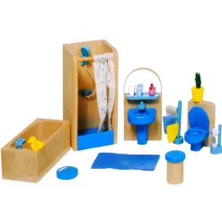 Goki Poppenhuis Meubeltjes Badkamer