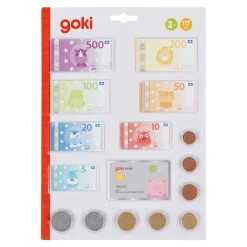 Goki Speelgeld Dieren met Creditcard en Muntgeld, 117dlg.