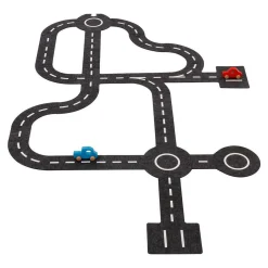 Goki Speelkleed Verkeerswegen met 2 Auto's, 30dlg.