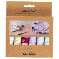 Gouacheverf Pastelkleuren - 6x20ml.