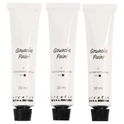 Gouacheverf Wit - 3x20ml.
