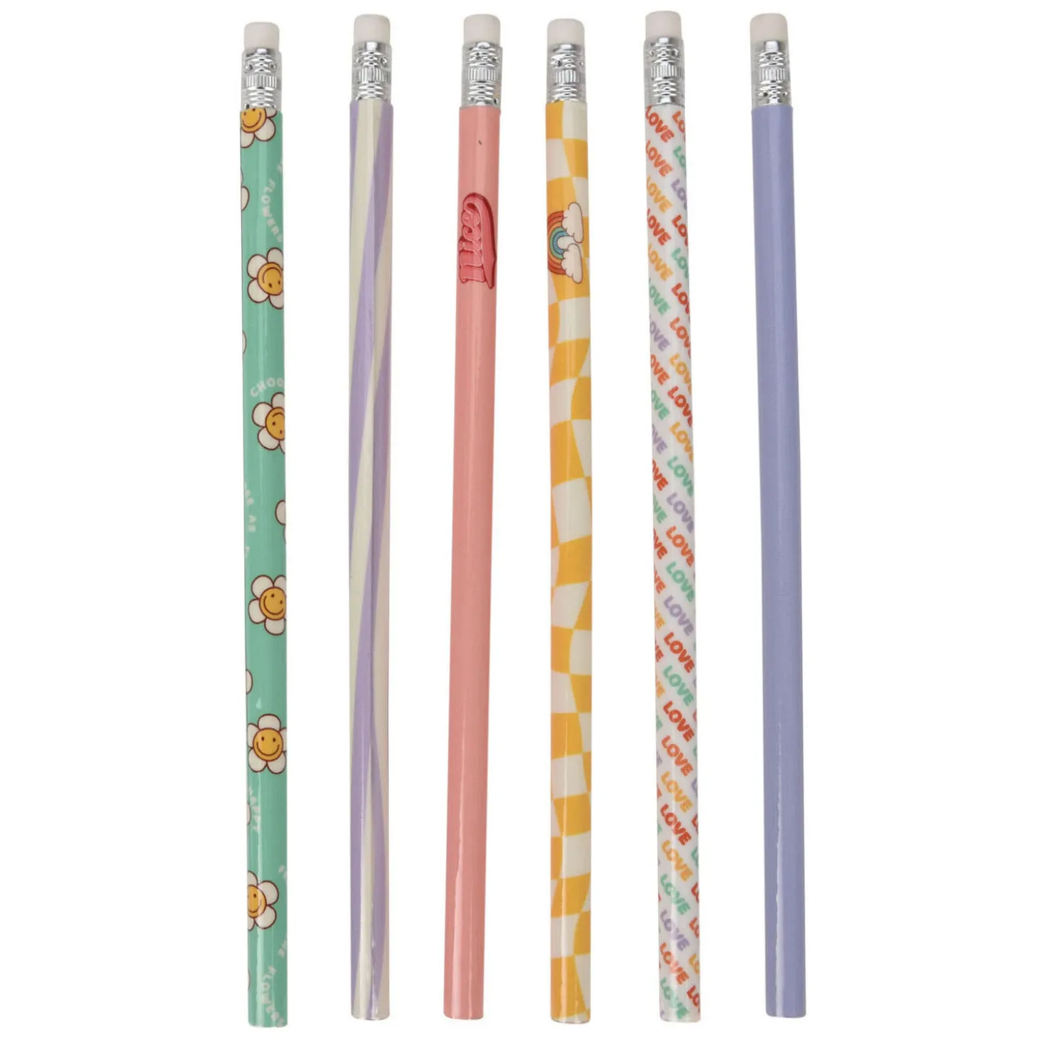 Grijze HB Potloden Print, 6st.