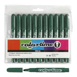 Groene Jumbo Stiften, 12st.