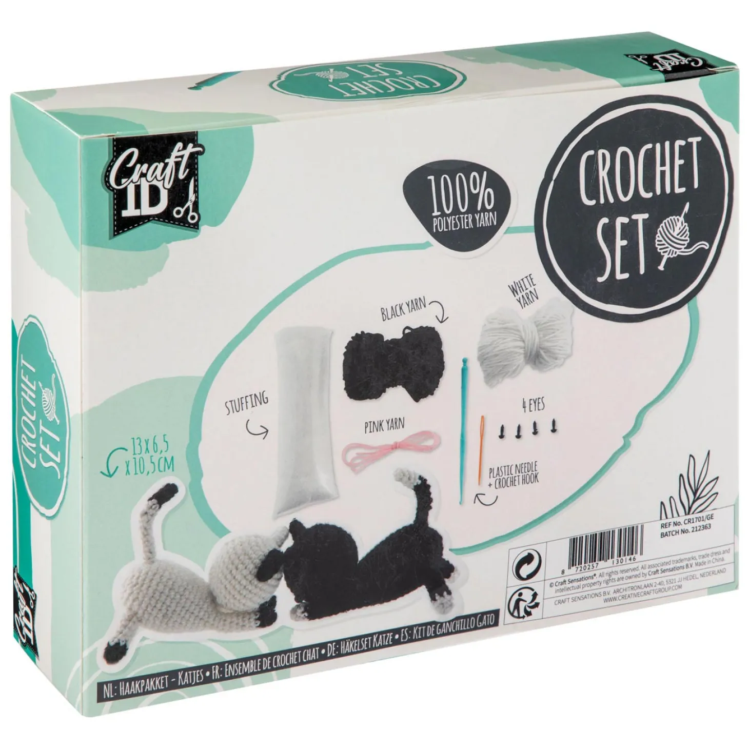 Haakpakket Twee Katjes - incl. Naald en Draad