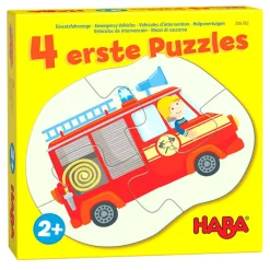 Haba 4 Eerste Puzzels Hulpvoertuigen