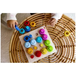 Haba Houten Insteekspel Kleurenringen, 33dlg.
