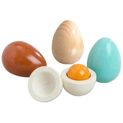 Haba Houten Speeleieren in Eierdoos, 6dlg.