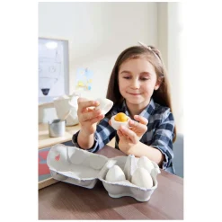 Haba Houten Speeleieren in Eierdoos, 6dlg.