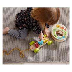 Haba Houten Trekfiguur Bloemenweide