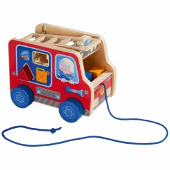 Haba Houten Trekfiguur Brandweerauto