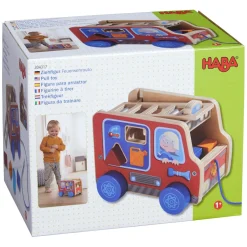 Haba Houten Trekfiguur Brandweerauto