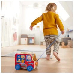 Haba Houten Trekfiguur Brandweerauto