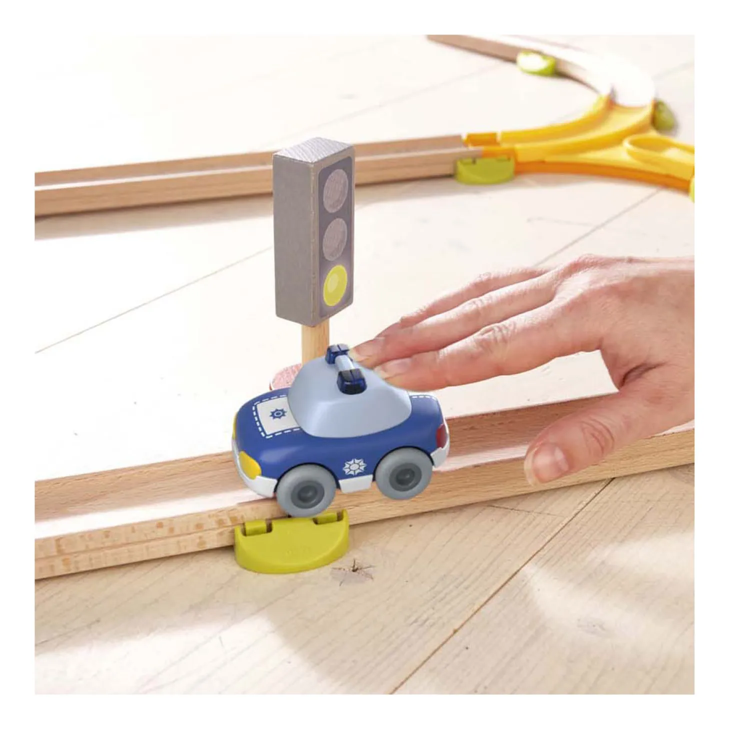 Haba Kullerbu Houten Knikkerbaan - Knikker Politiewagen