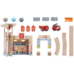 Haba Kullerbu Houten Knikkerbaan Speelbaan Brandweerkazerne