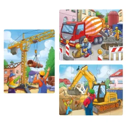 Haba Puzzels Bouwvoertuigen 3in1