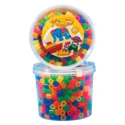 Hama Maxi Strijkkralen in Bak - Neonmix (051), 600st.