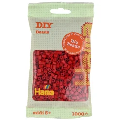 Hama Midi Bio Strijkkralen - Donker Rood(022), 1000st.