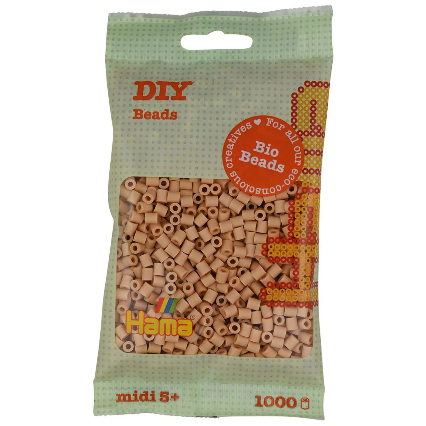 Hama Midi Bio Strijkkralen - Beige (027), 1000st.