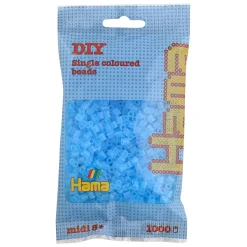 Hama Midi Strijkkralen - Aqua Transparant (073), 1000st.