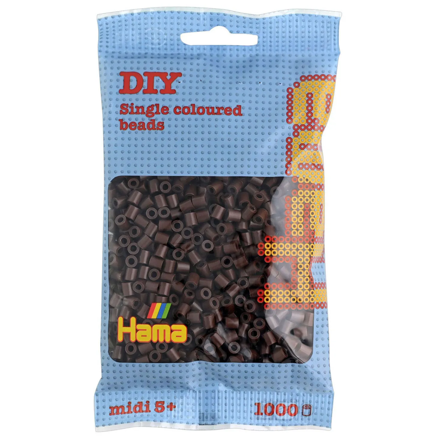 Hama Midi Strijkkralen - Choco, (012) 1000st.