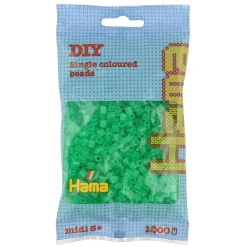 Hama Midi Strijkkralen - Groen Transparant (016), 1000st.