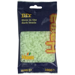 Hama Midi Strijkkralen - Glow in the Dark (055), 1000st.