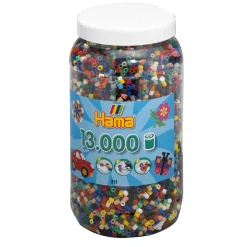 Hama Midi Strijkkralen in Pot - Mix (067), 13.000st.