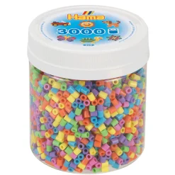 Hama Midi Strijkkralen in Potje - Pastelmix (50), 3000st.