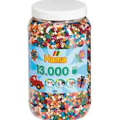 Hama Midi Strijkkralen in Pot - Mix (58), 13.000st.
