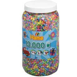 Hama Midi Strijkkralen in Pot - Pastelmix (050), 13.000st.