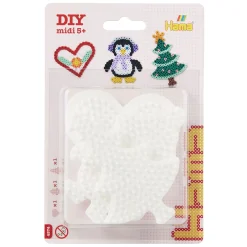 Hama Midi Strijkkralenbordjes - Hart, Pinguin, Boom