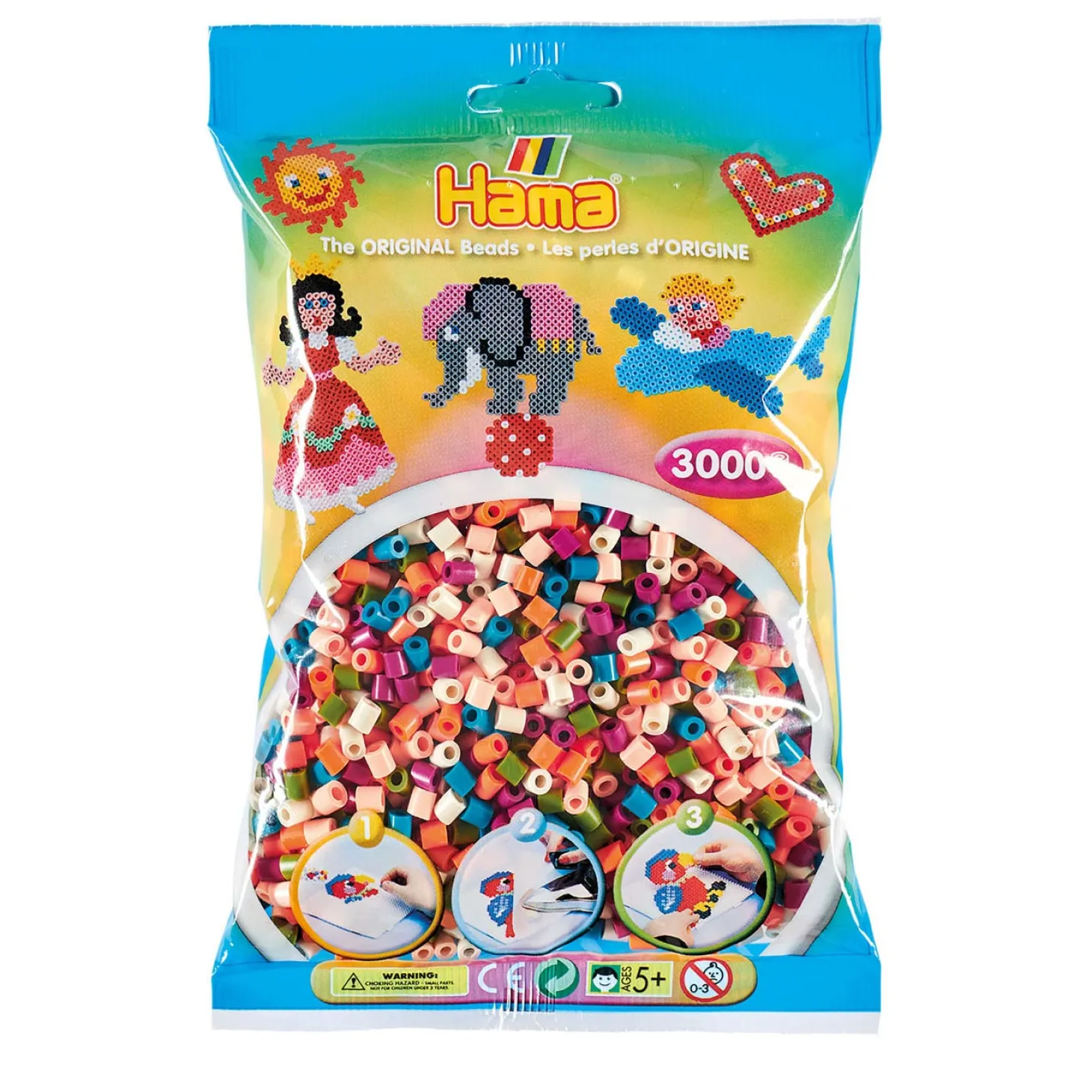 Hama Midi Strijkkralenmix (201-58), 3000st.