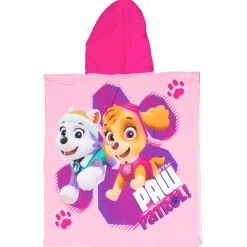 Handdoek Poncho Paw Patrol Roze 55x110cm