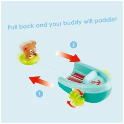 Hape Badspeelgoed Pullback Boot met Beer
