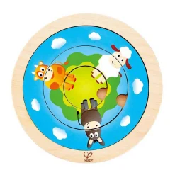 Hape Draaiende Puzzel Boerderij