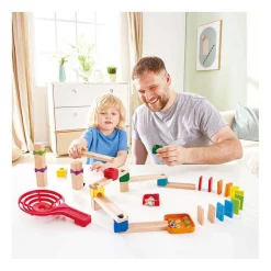 Hape Houten Knikkerbaanset Domino - 50dlg.