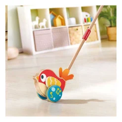 Hape Lilly Vogel Houten Duwstok met Geluid