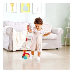 Hape Lilly Vogel Houten Duwstok met Geluid
