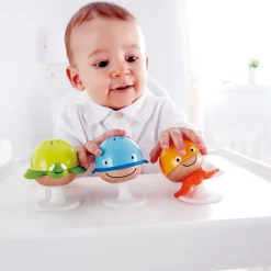 Hape Rammelaars Dieren met Zuignap, 3st.