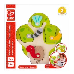 Hape Wie zit er in de Boom Vormenpuzzel - 5dlg.