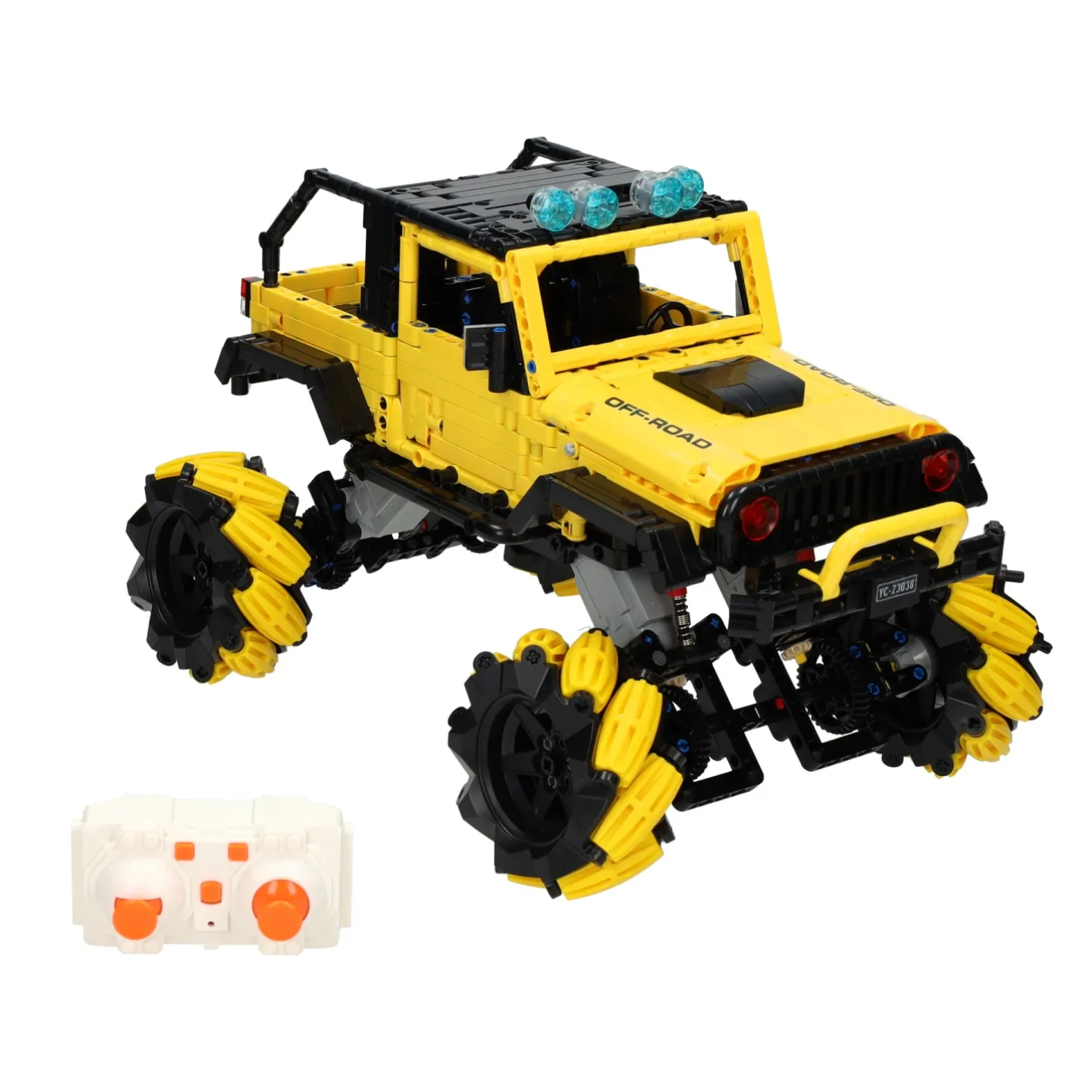 Happy Build Bestuurbare RC Bouwsteentjes Set Pickup Truck - 1490dlg.