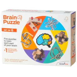 Hersenpuzzels, Set van 6