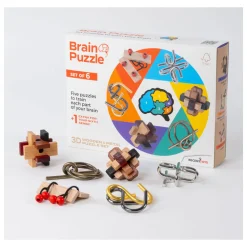 Hersenpuzzels, Set van 6