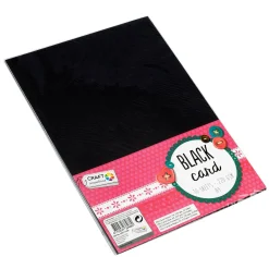 Hobbykarton Zwart A4, 10 vellen