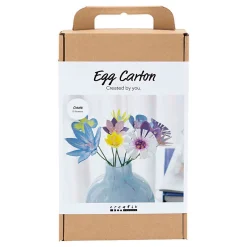 Hobbyset Bloemen van Eierdozen Pastelkleuren